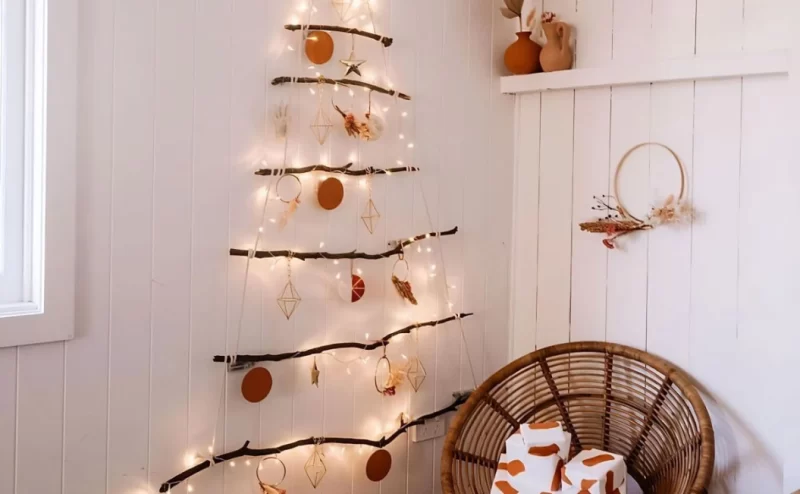 Árvore de natal simples e bonita