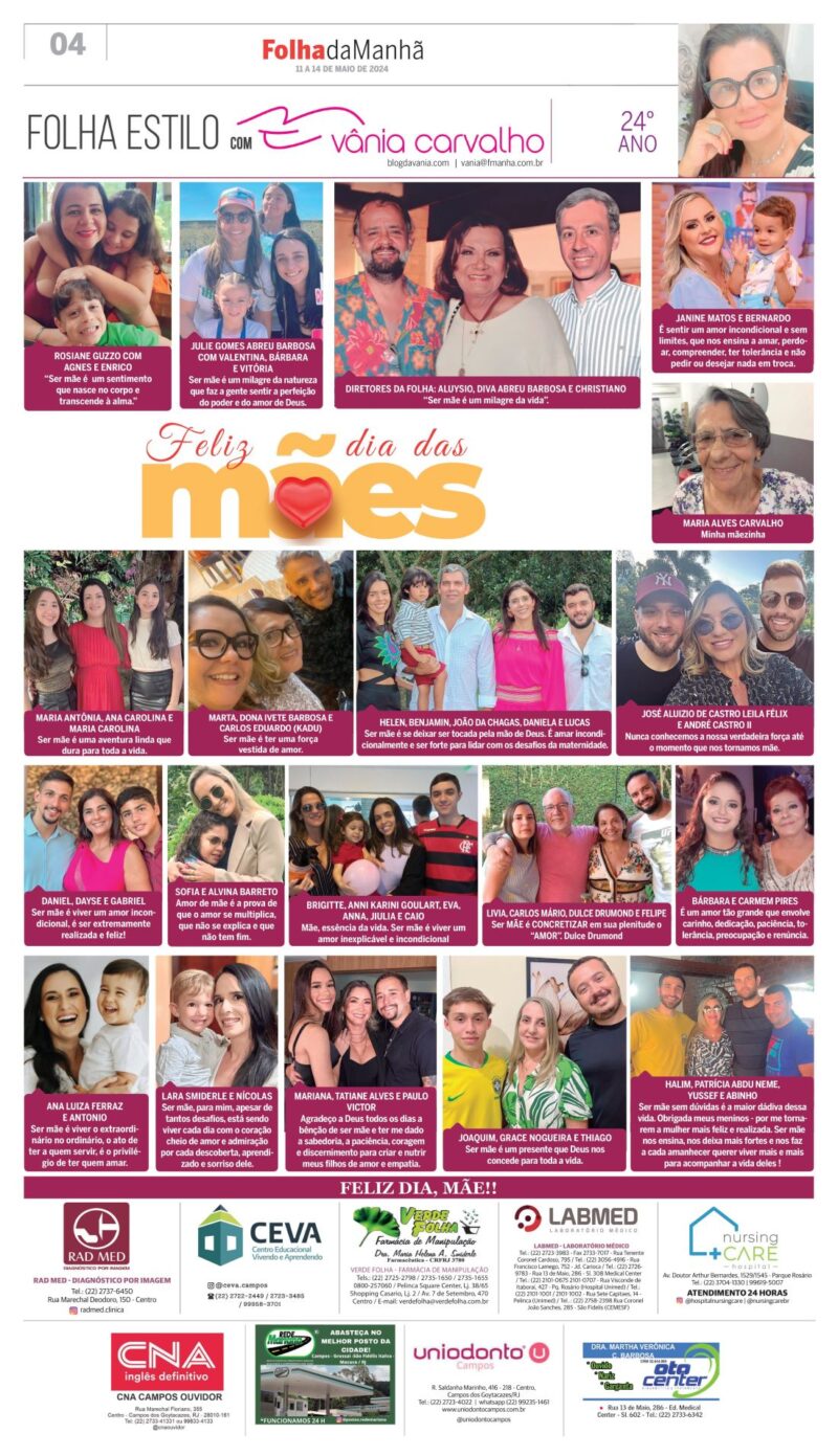 Homenagem ao Dia das Mães