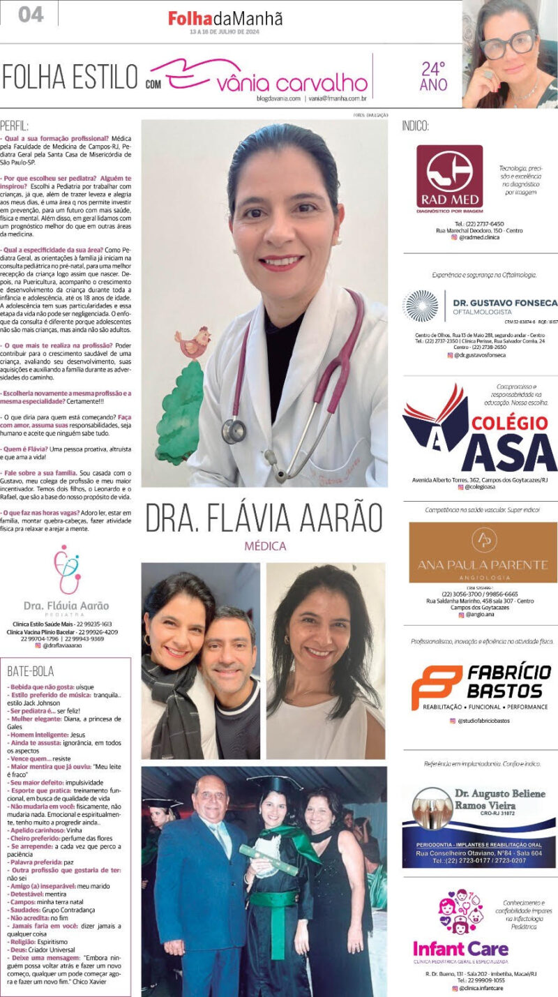 Entrevista com uma médica pediatra