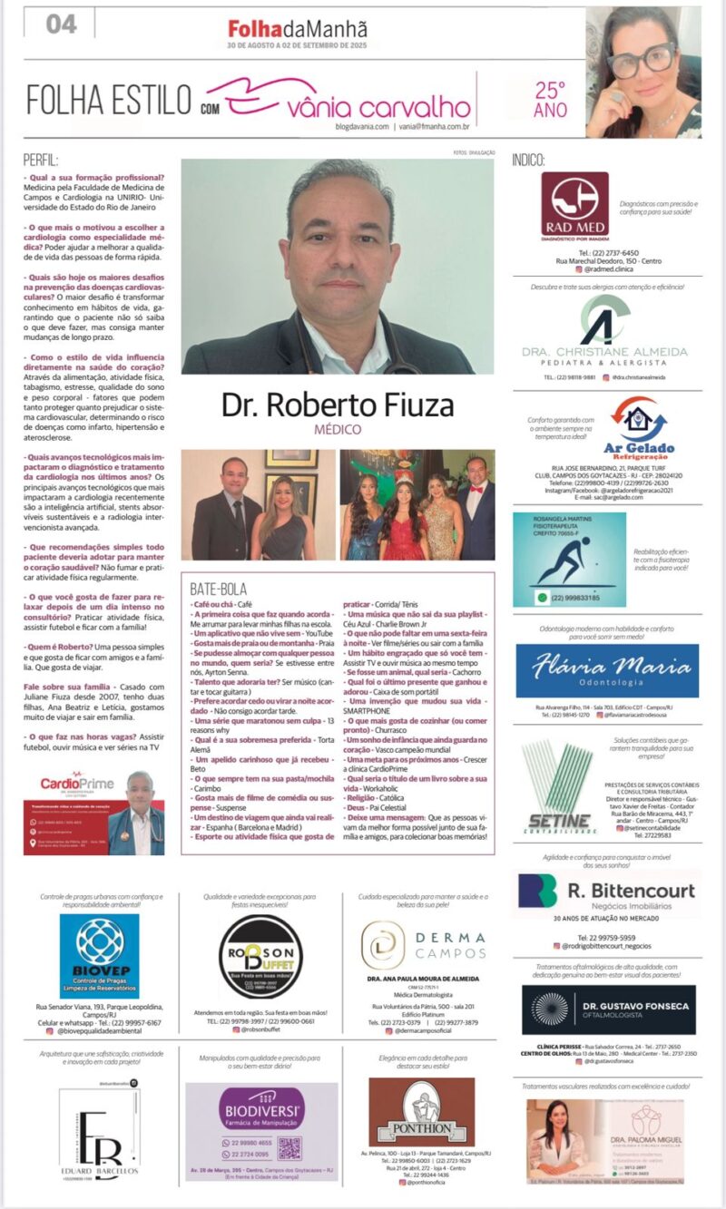 Entrevista com um médico cardiologista