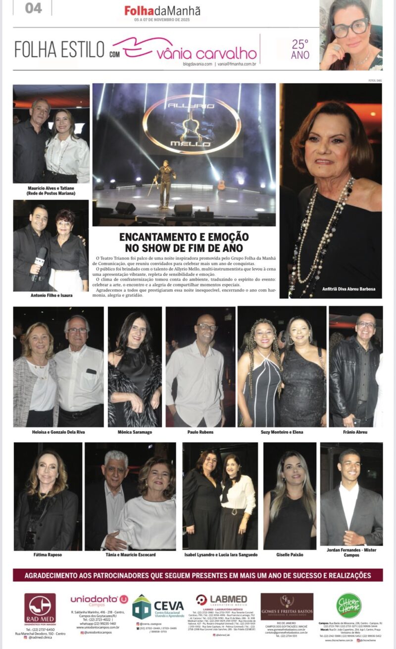 Encantamento no Show de Fim de Ano da Folha da Manhã