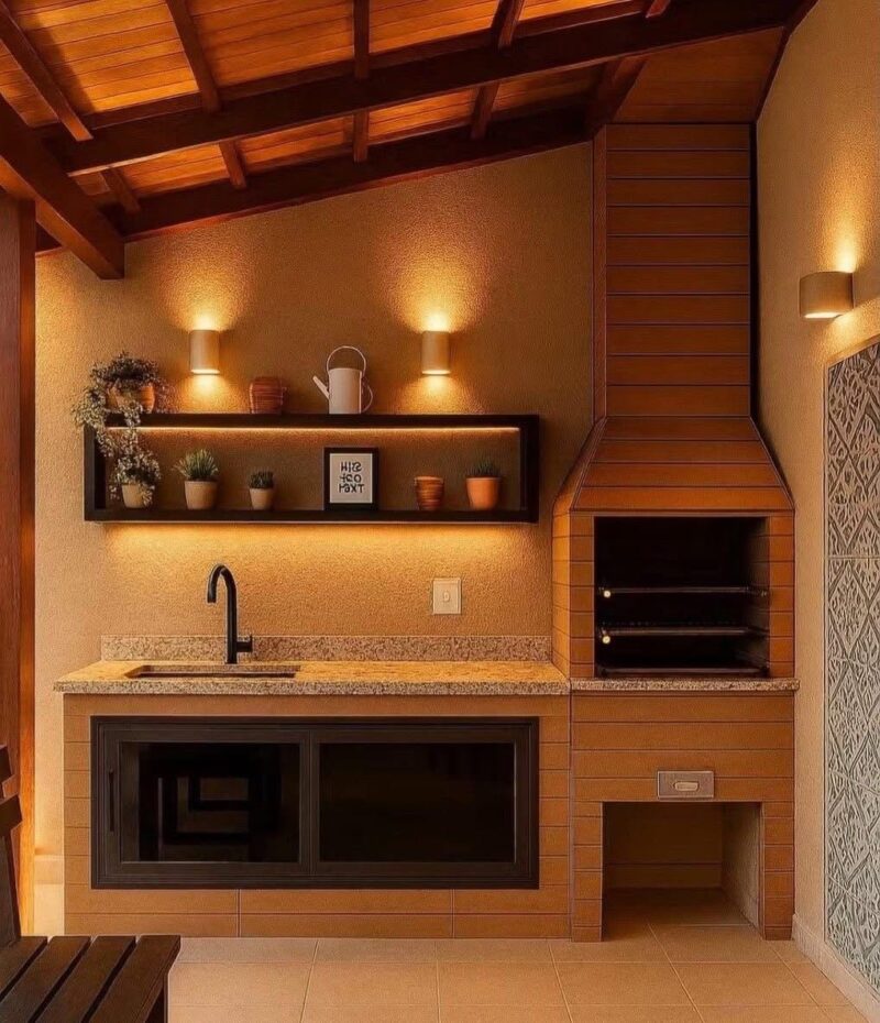 Área de Lazer com Churrasqueira: Inspirações