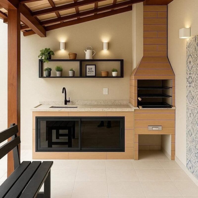 Área de Lazer com Churrasqueira: Inspirações