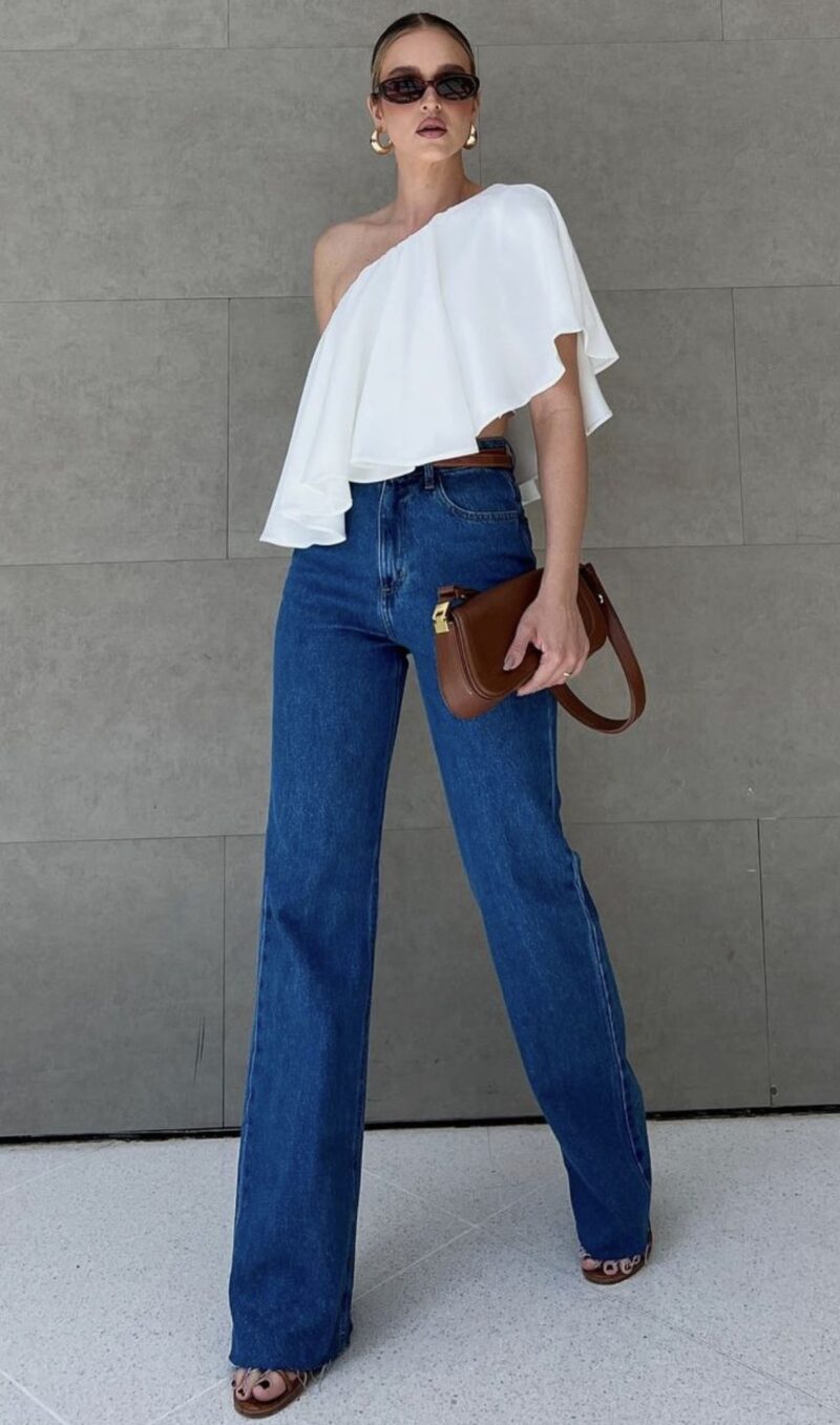 Roupas de Um Ombro Só: Elegância que Valoriza a Silhueta