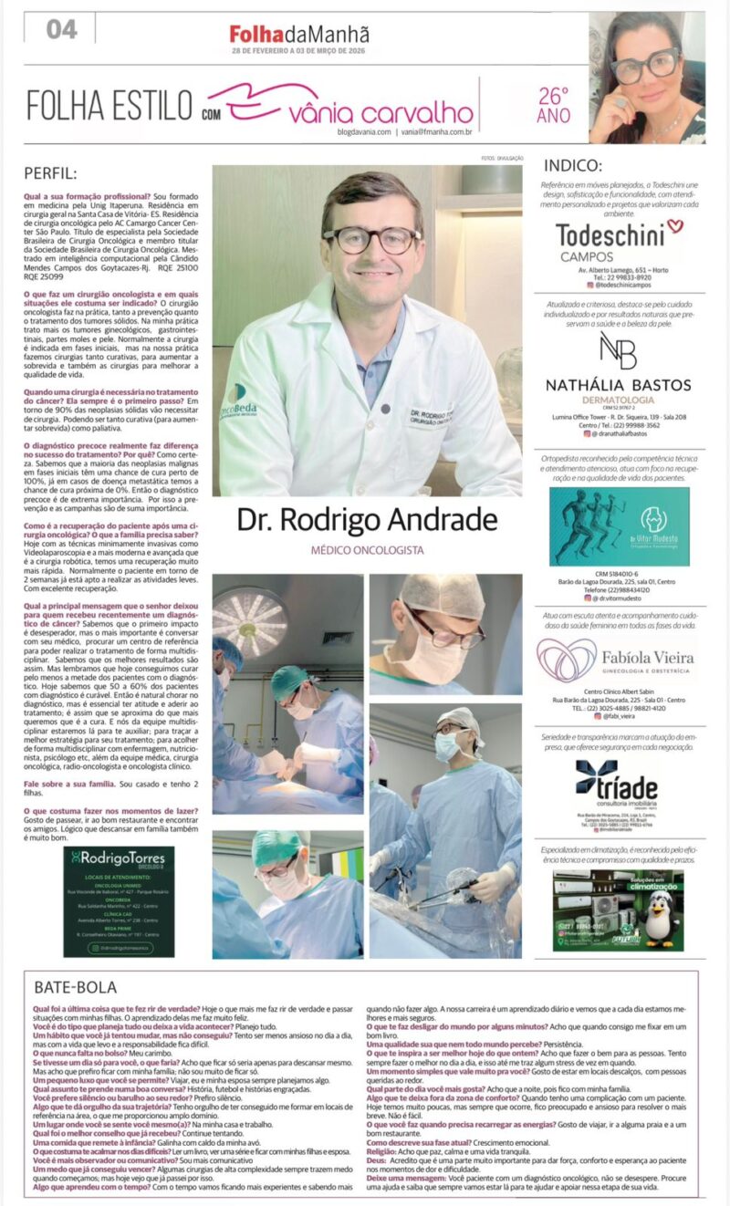 Dr. Rodrigo Andrade e a Cirurgia Oncológica