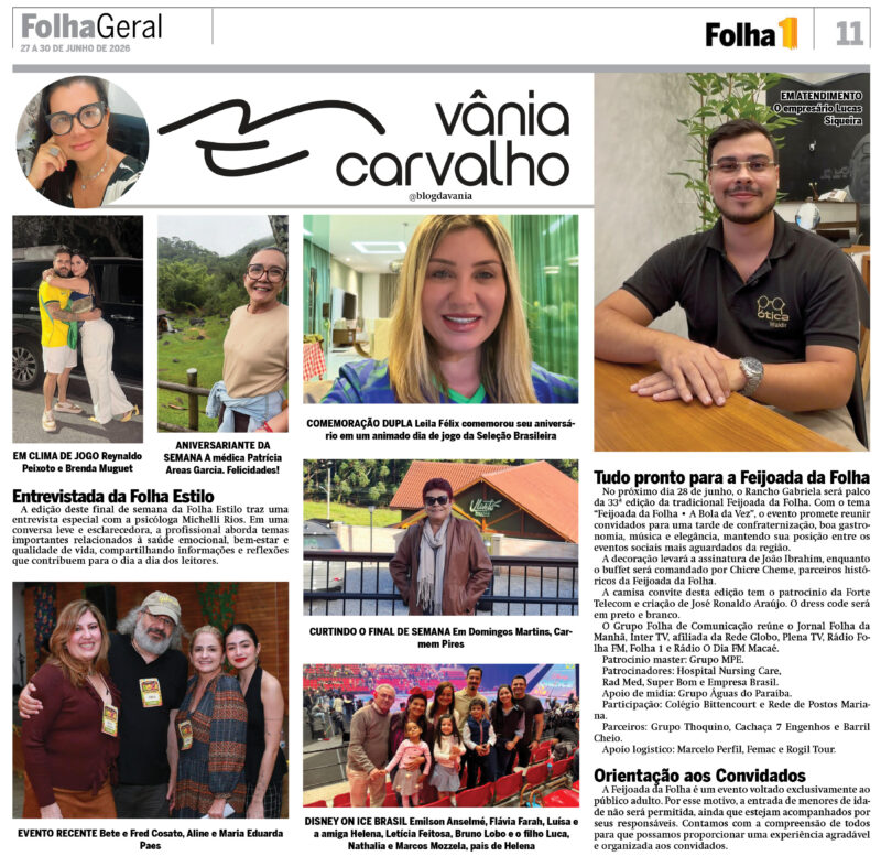 Coluna social da semana 