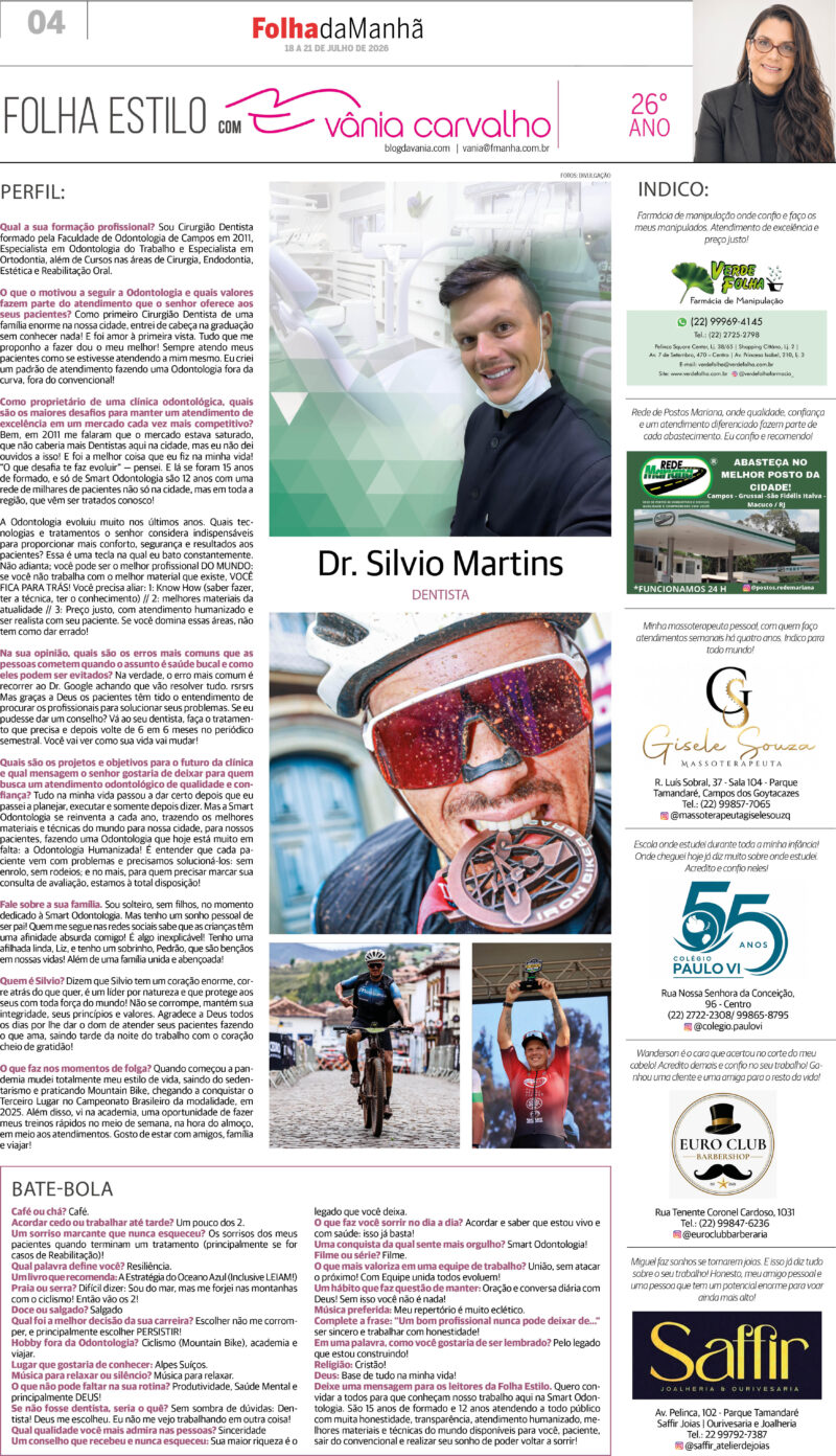 Silvio Martins fala sobre odontologia e saúde bucal